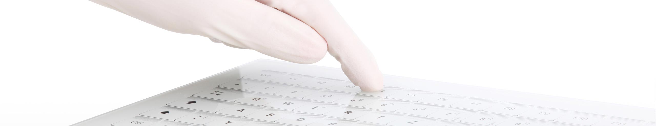 Kapazitive Glastastatur - Medizinische Tastatur, Hygienetastatur