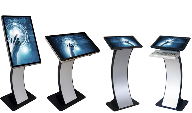kiosk terminal easy pc stand 22 42 zoll touchscreen monitor plus keyboard