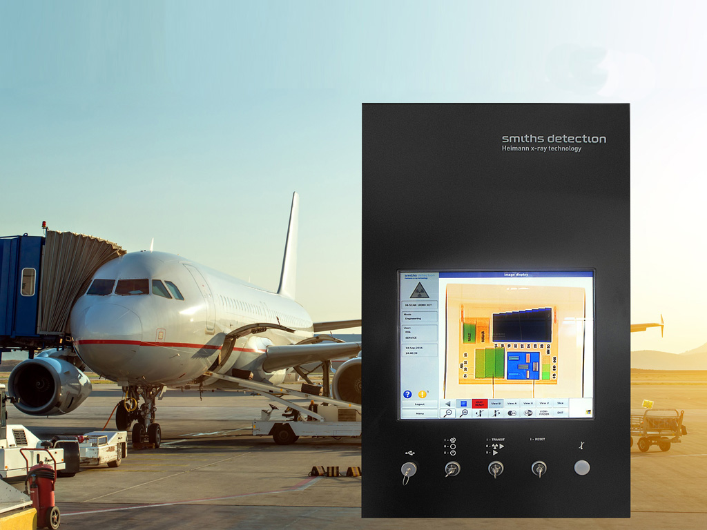 Kundenspezifisches Maschinenbedienpanel / HMI zum Einsatz an Flughäfen