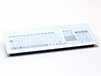 Kapazitive Einbau Tastatur Glas mit Touchpad weiß