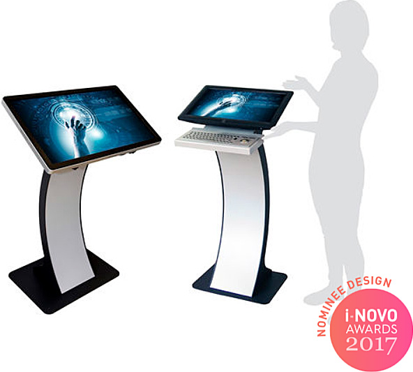 i NOVO AWARDS 2017 NOMINEE DESIGN easy pc stand Kioskterminal Terminal with touch screen floor standing 32
