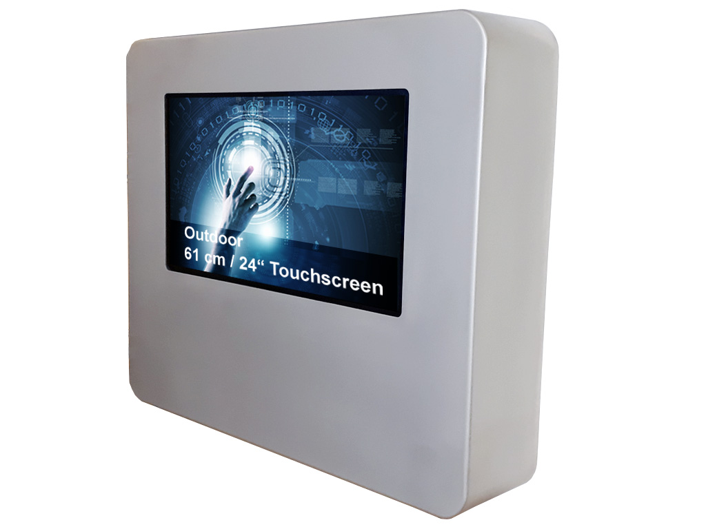 Outdoor Touchmonitor Auf Wand Edelstahl V2A Gehaeuse 24 Zoll 4